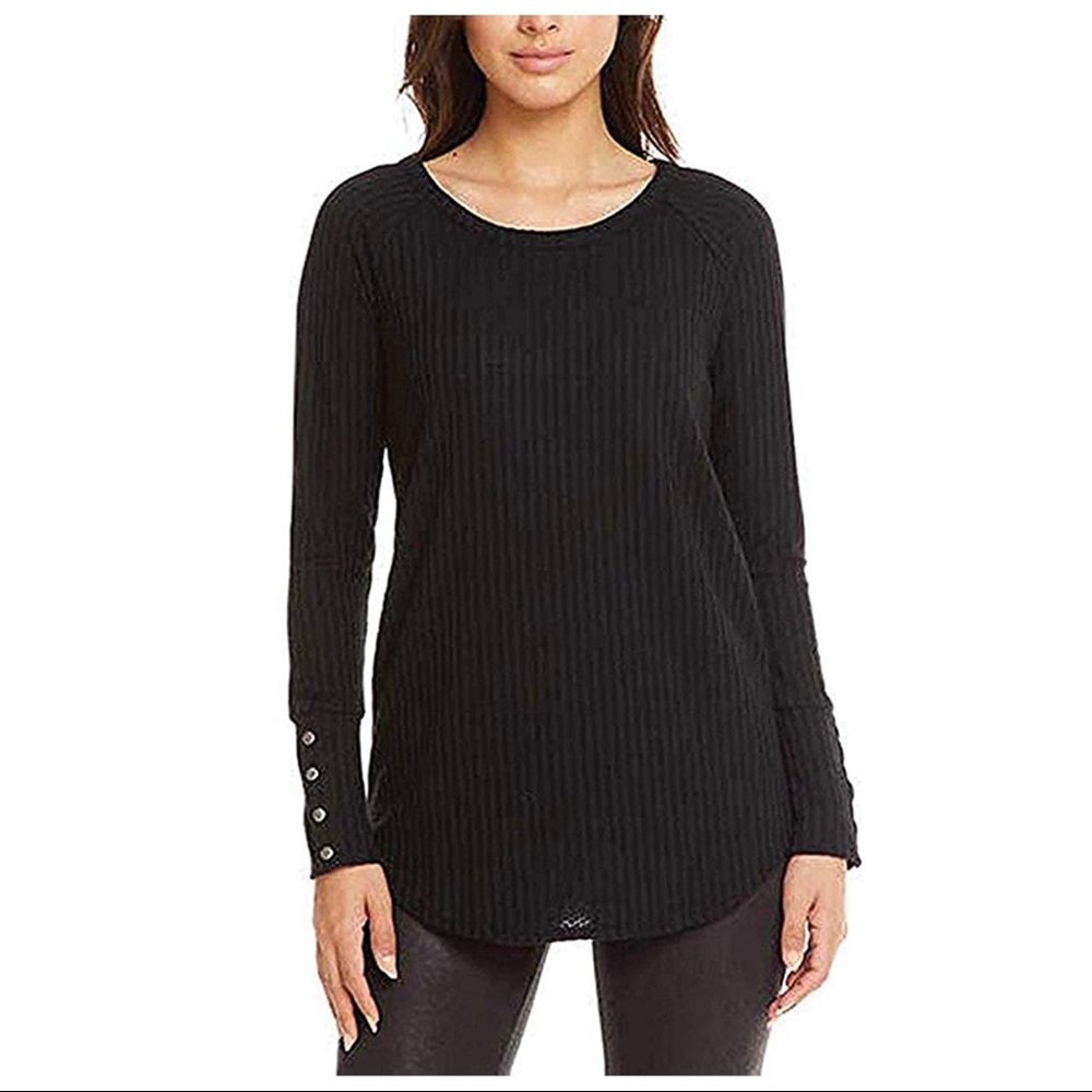 Chaser black ribbed button thermal  M